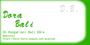 dora bali business card