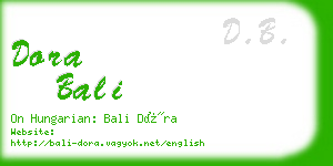 dora bali business card